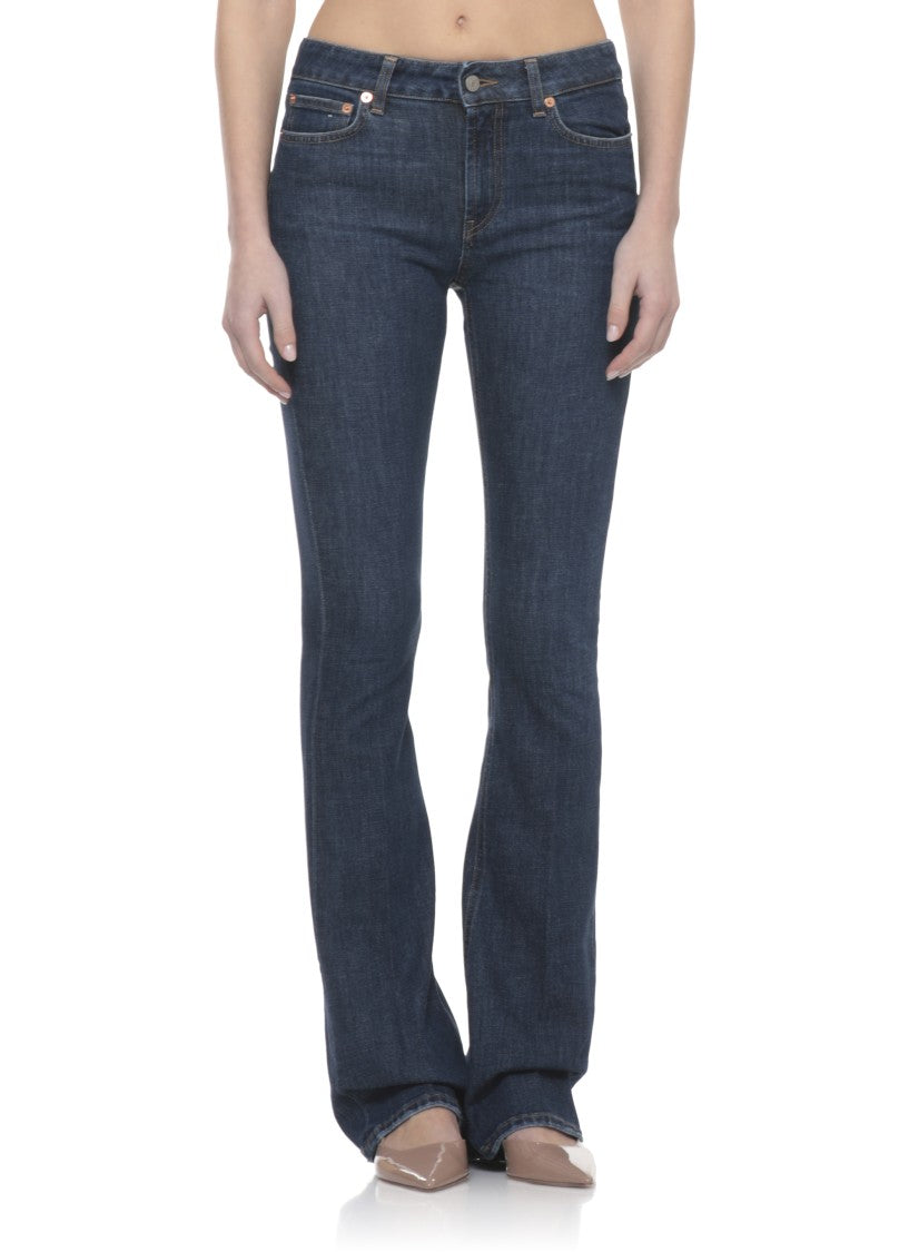 Dondup Blue Newlola Jewel Button Jeans