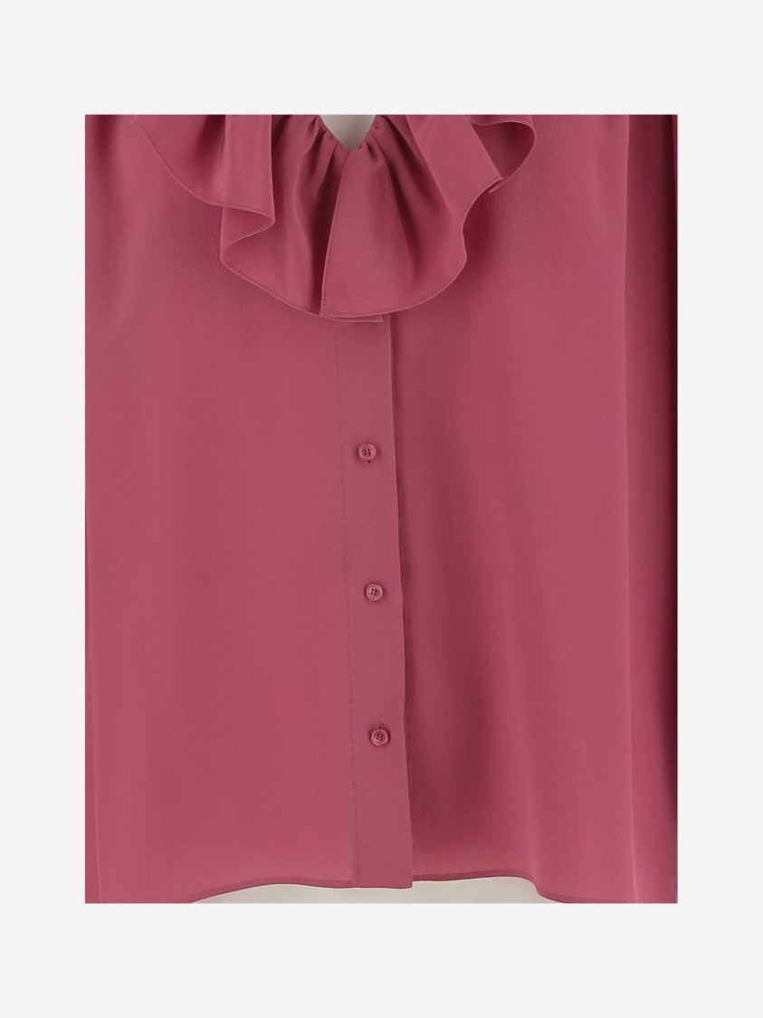 Chloé Silk Ruffled Shirt
