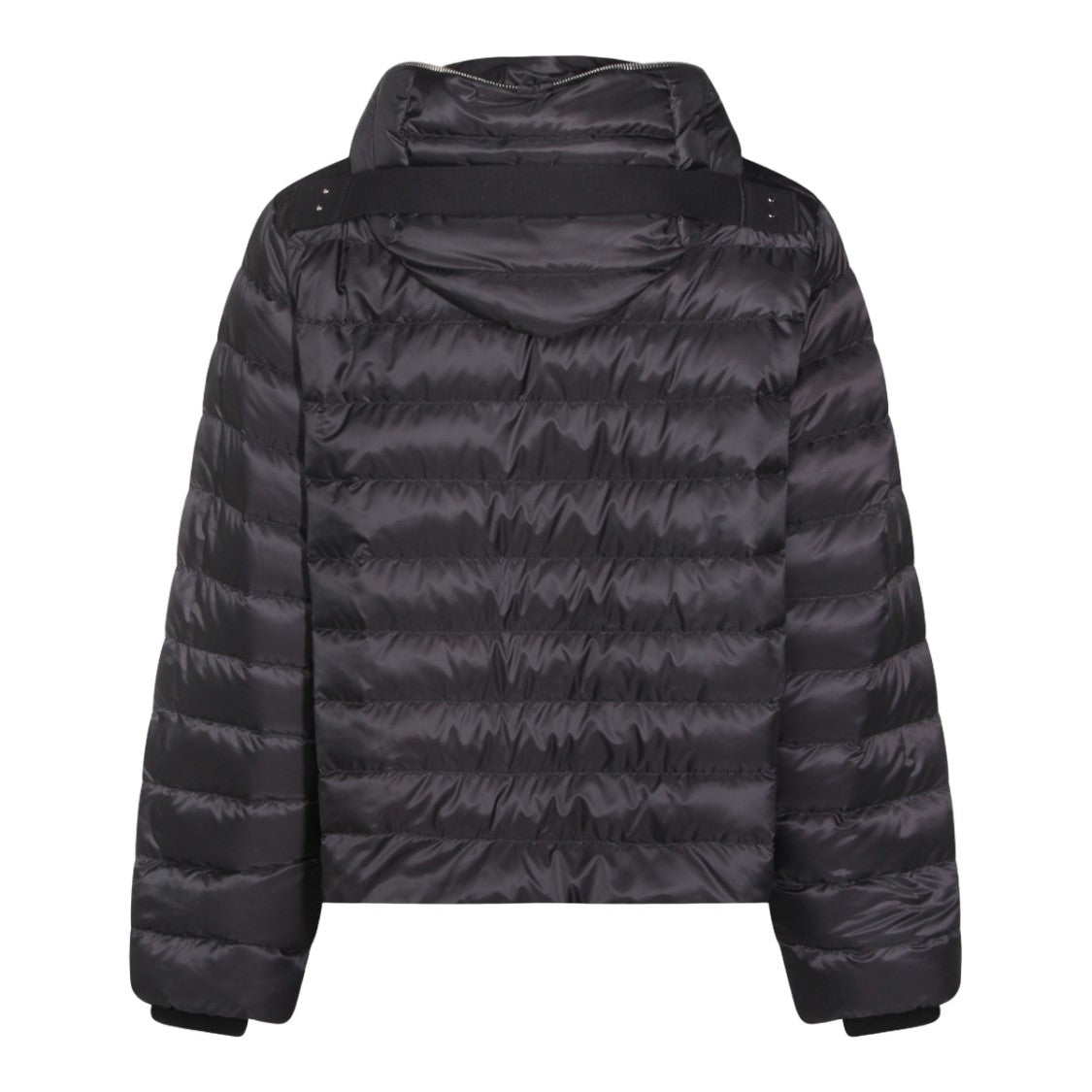 Moncler X Rick Owens Cropped Black Puffer Jacket