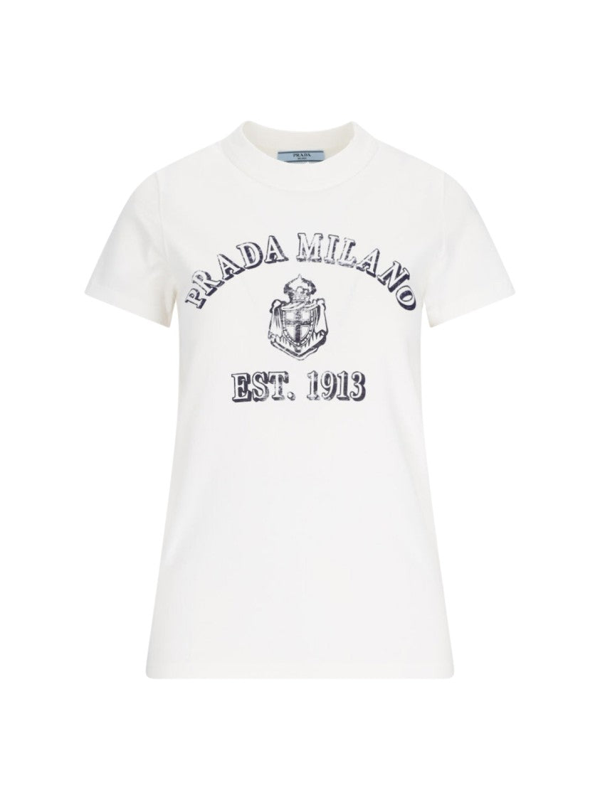 Prada Logo T-Shirt – White