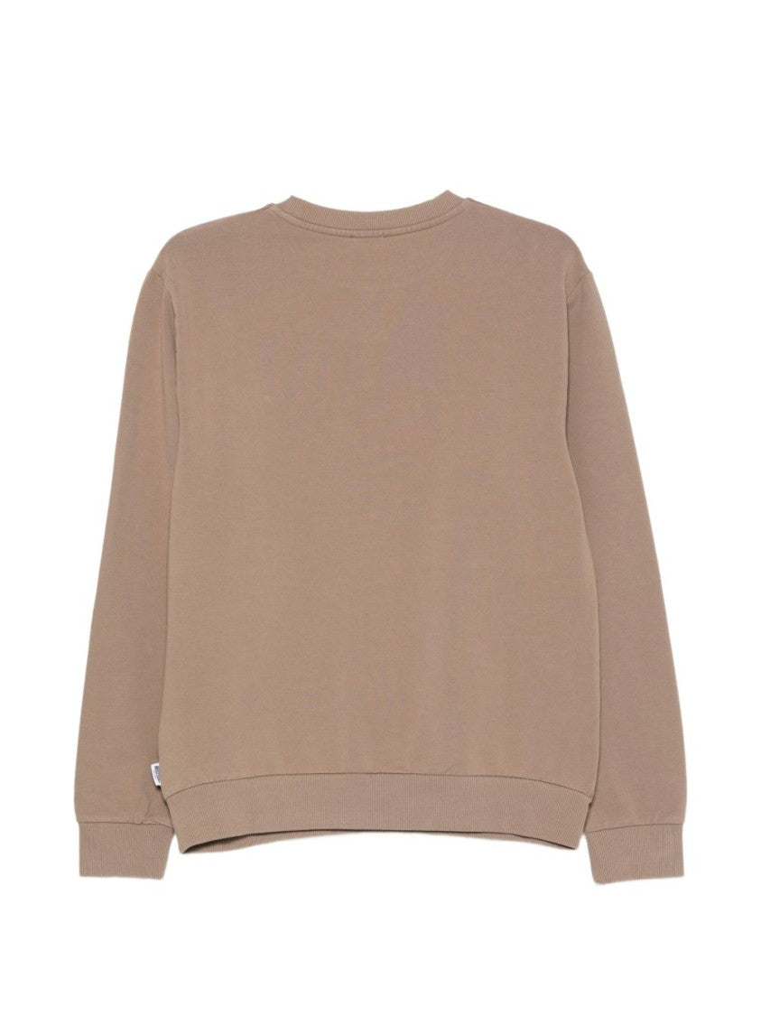 Moschino Beige Jersey Sweater With Teddy Bear Motif