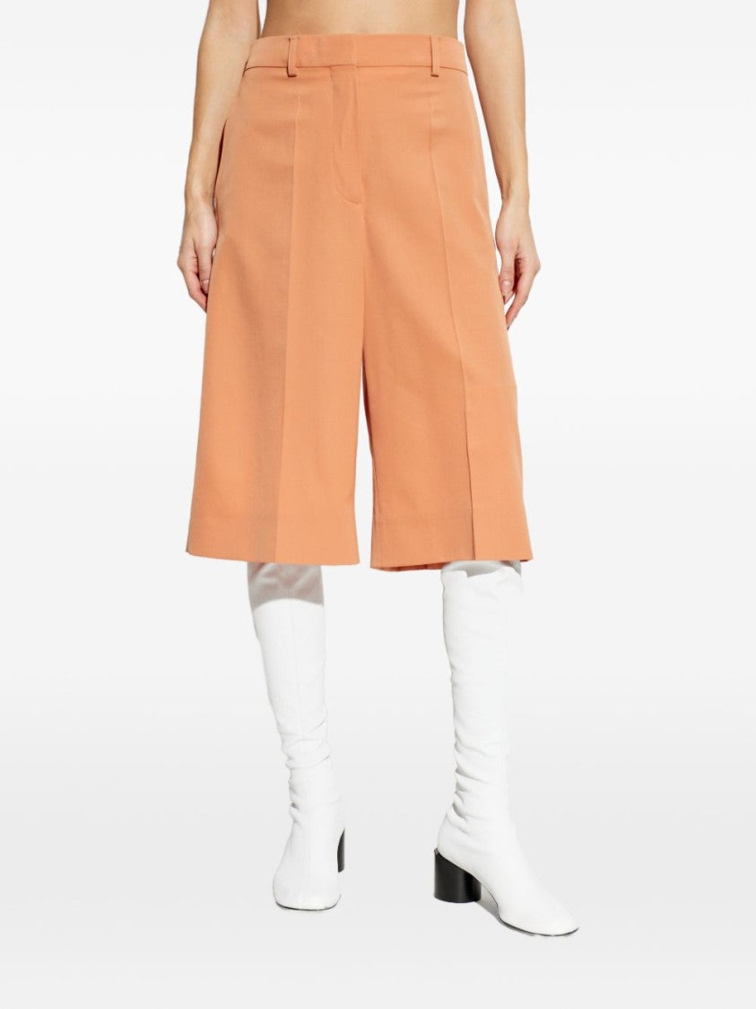 Stella Mccartney Tailored Orange Trousers With High Waist