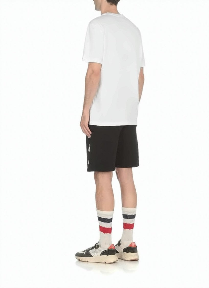 Golden Goose Short-Sleeve Cotton T-Shirt With Discreet Star Graphic