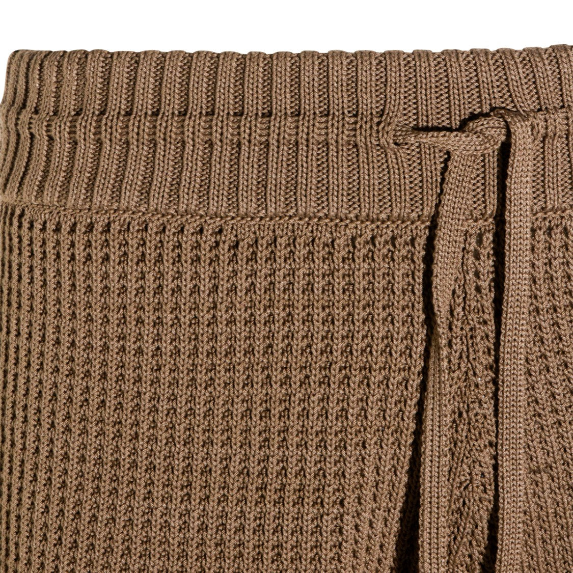 Golden Goose Textured Knit Shorts With Ribbed Waistband