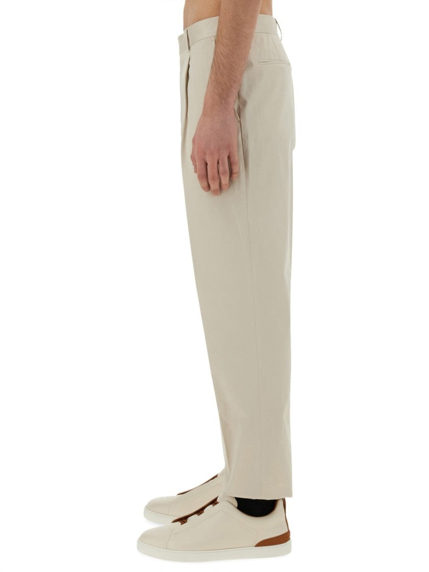 Zegna Tailored Pants With Front Pleat