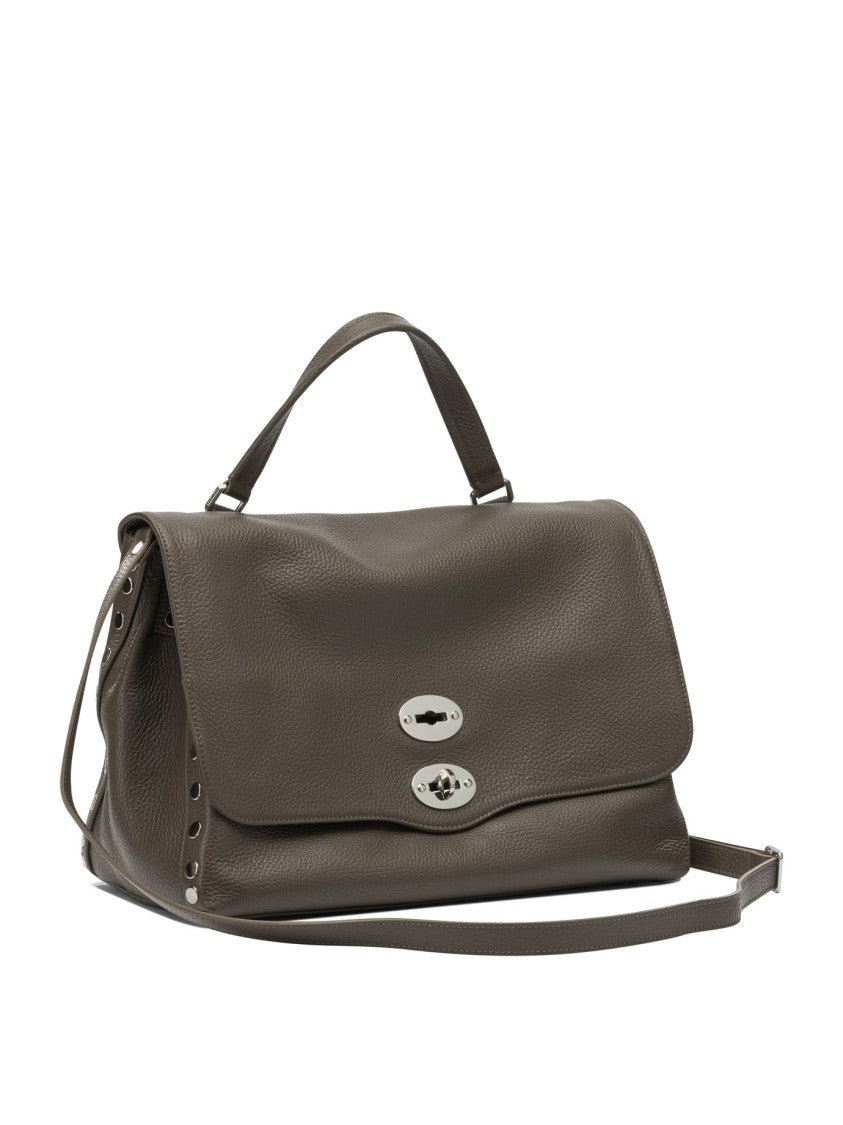 Zanellato Structured Textured Leather Shoulder Bag