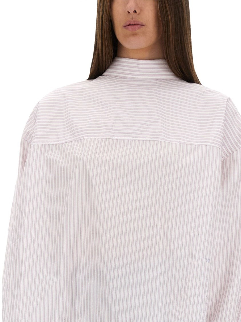 Victoria Beckham Oversized Blouse With Knotted Collar