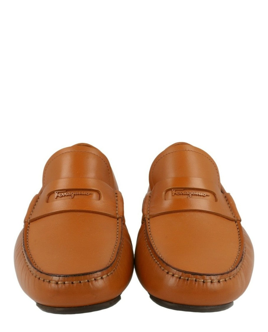 Ferragamo Newton Leather Drivers