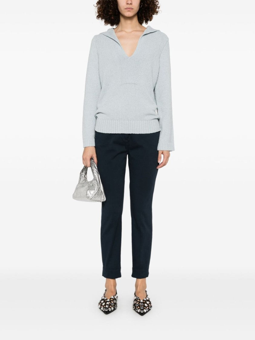 Peuterey Tailored Blue Pants With Classic Waistband