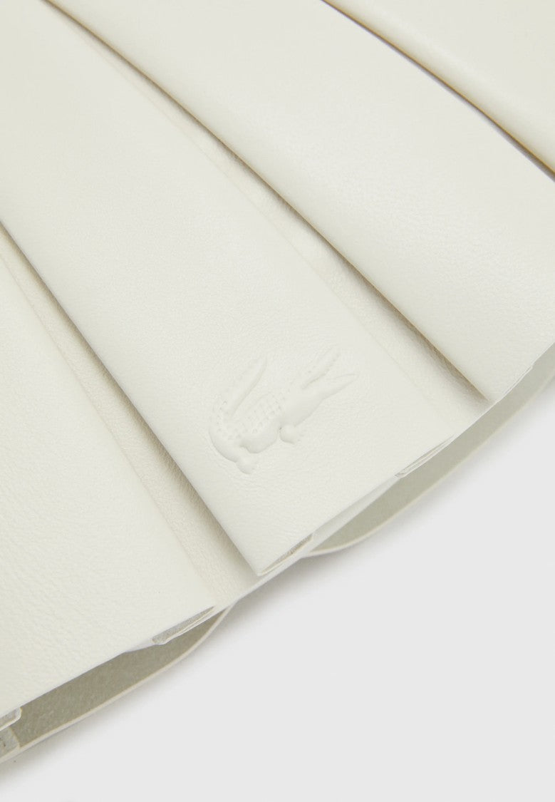 Lacoste White Lenglen Leather Shoulder Bag