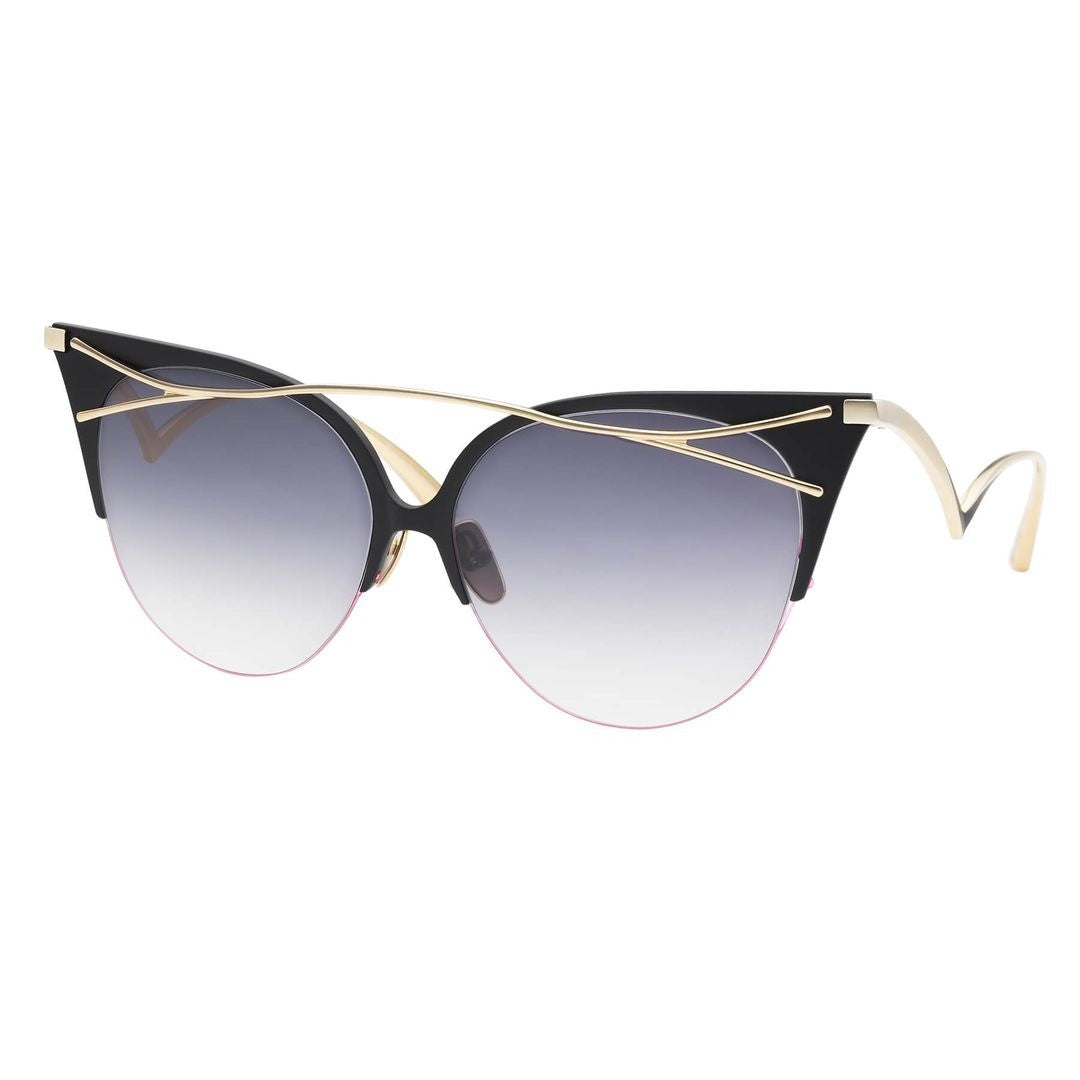 Eque M. Twiggy Cat-Eye Sunglasses With Gold Metal Accents