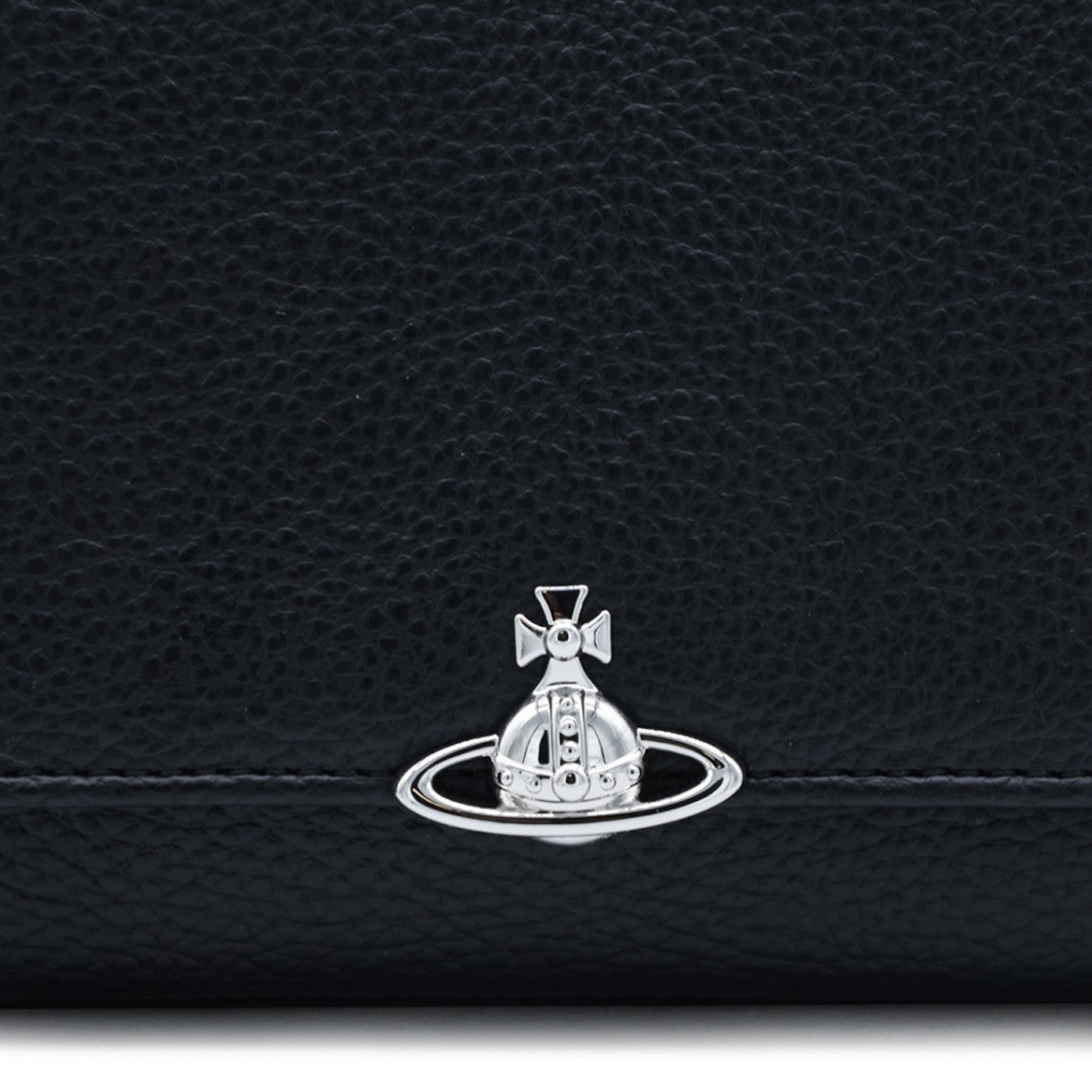 Vivienne Westwood Rectangular Textured Bag With Silver Emblem