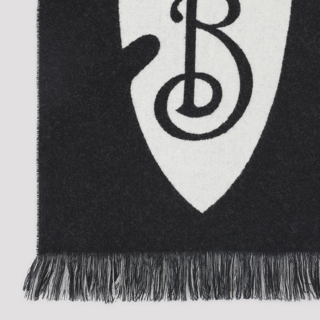 Burberry Long Rectangular Wool Scarf