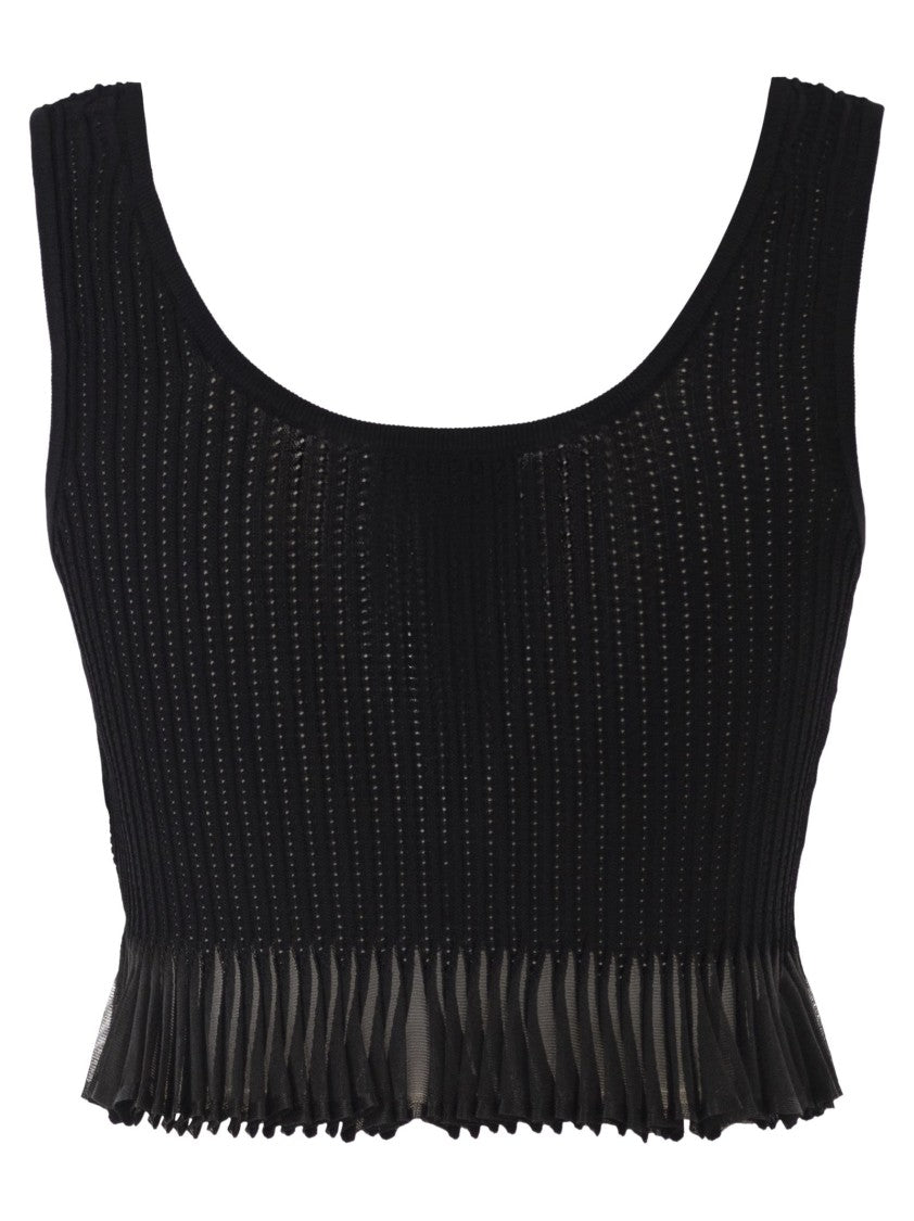 Elisabetta Franchi Openwork Knit Top