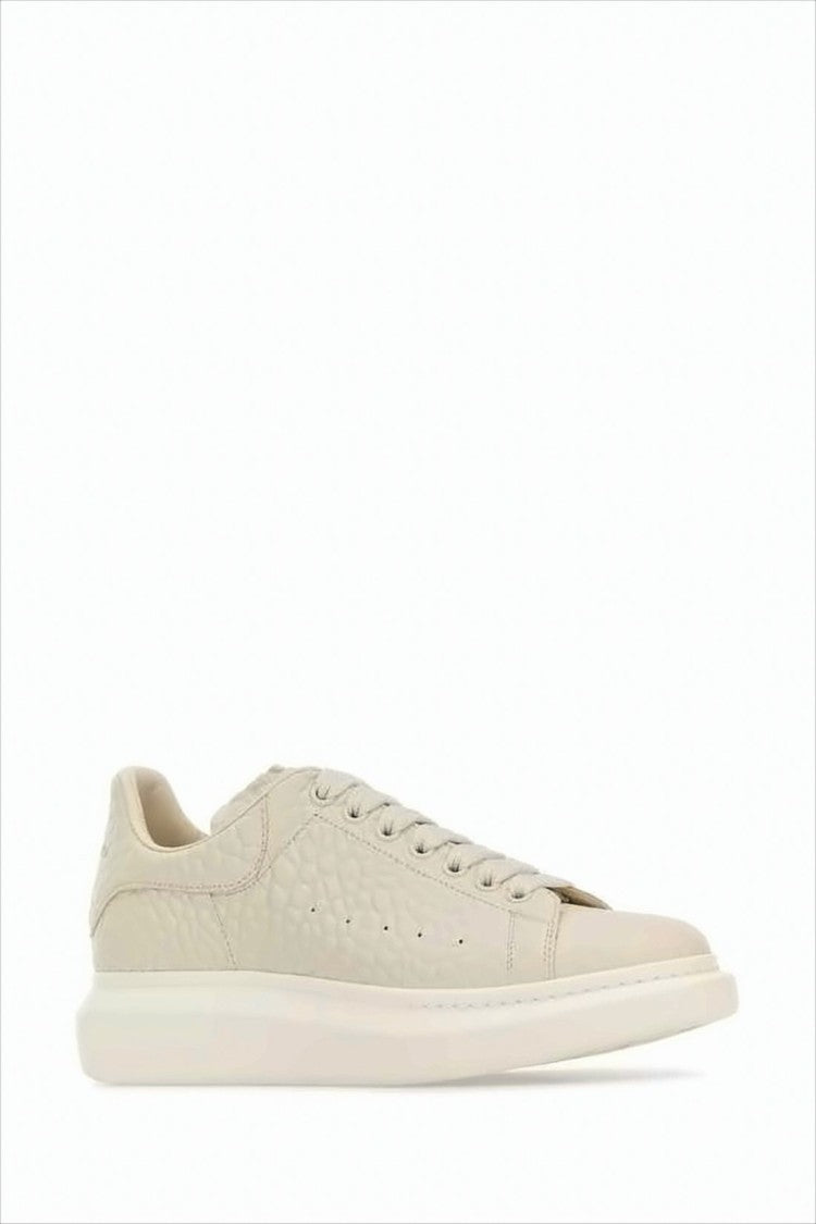 Alexander Mcqueen Oversized Lambskin Leather Sneakers With Cushioned Sole