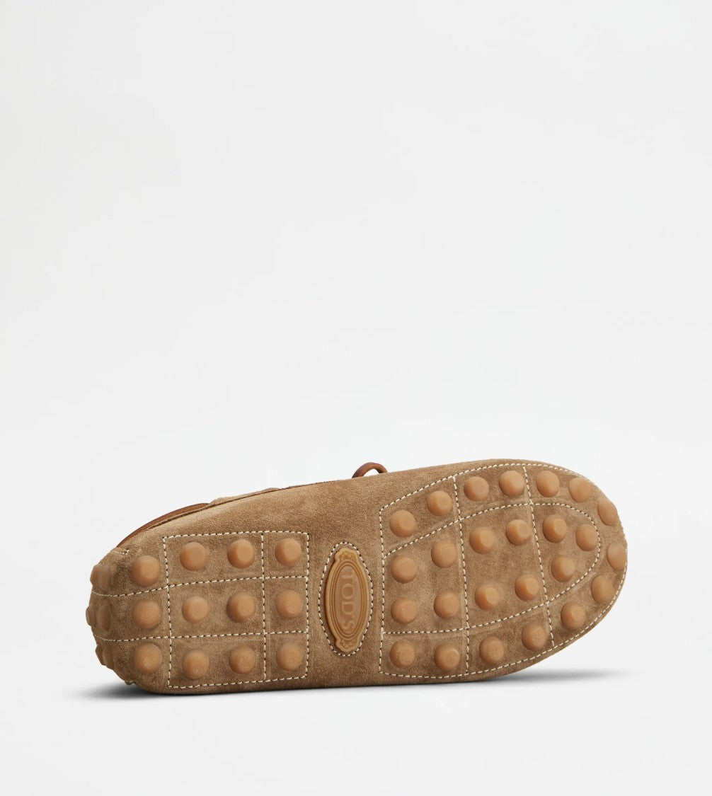 Tod's Contemporary Suede Calf Leather Boat Shoes