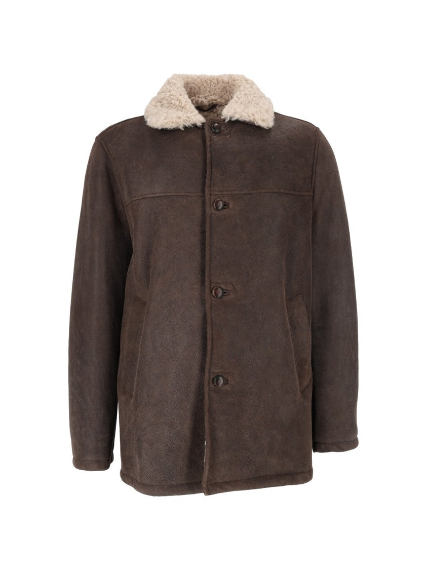 Stewart Steve-Montone Invecciato Unlined Shearling Jacket