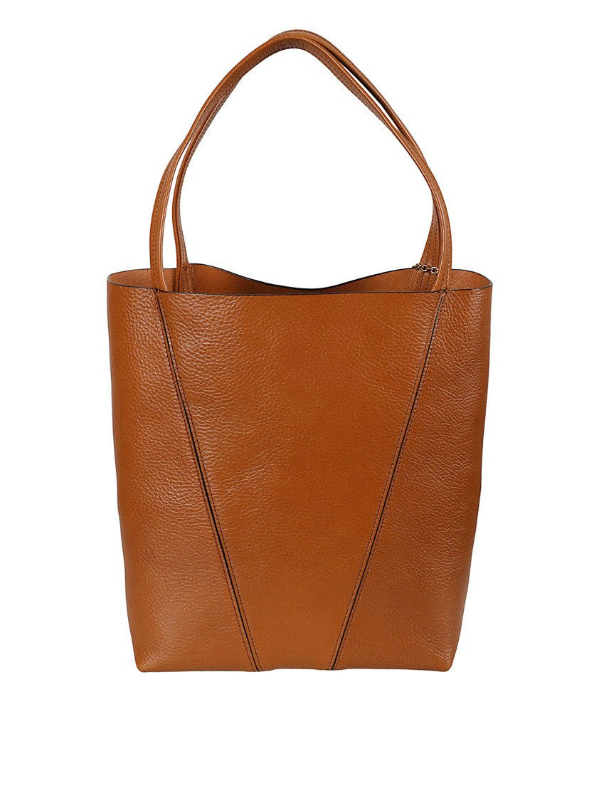 Chloé Shiny Grained Cowhide Spin Tote Bag