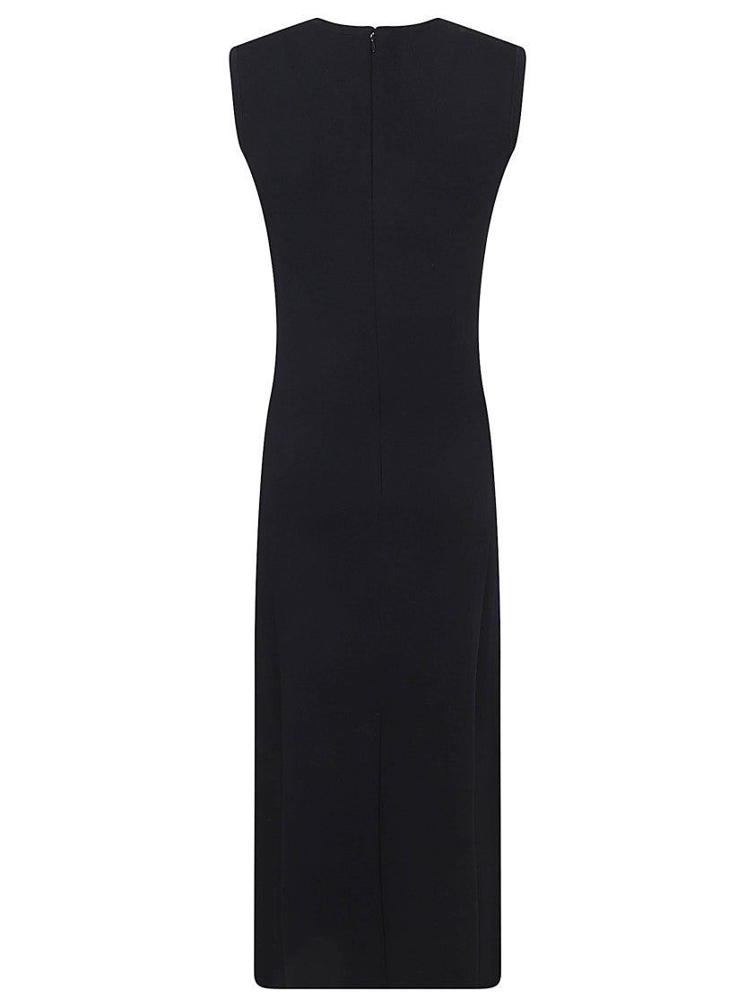 Max Mara Ankle-Length Fitted Knitted Viscose Dress