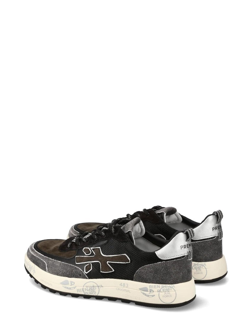 Premiata Low-Top Sneakers With Mixed Materials