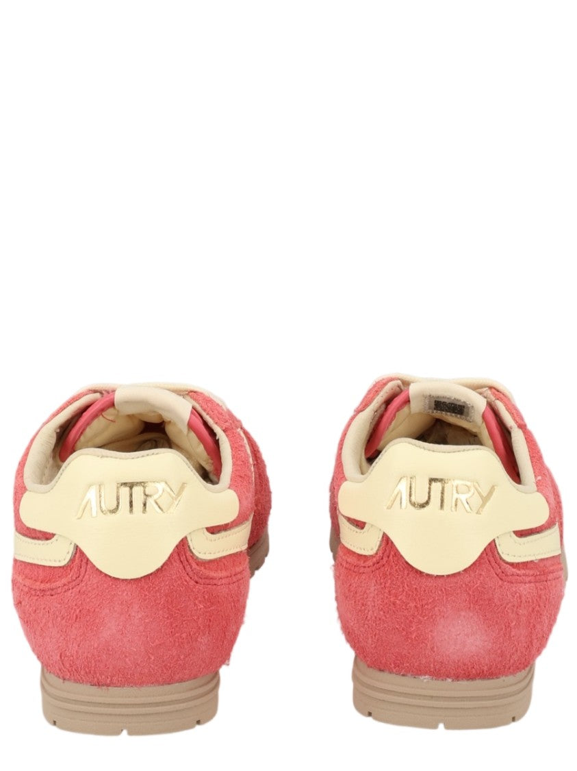 Autry Multicolour Textured Suede Leather Sneakers
