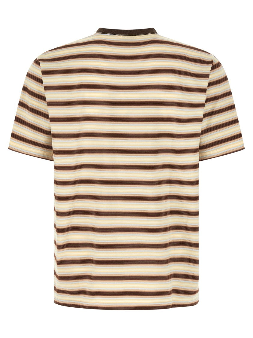 Auralee Gradient Stripes T-Shirt