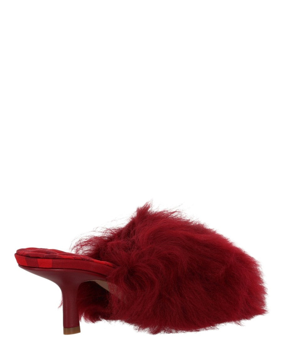 Burberry Jackie Shearling Mules