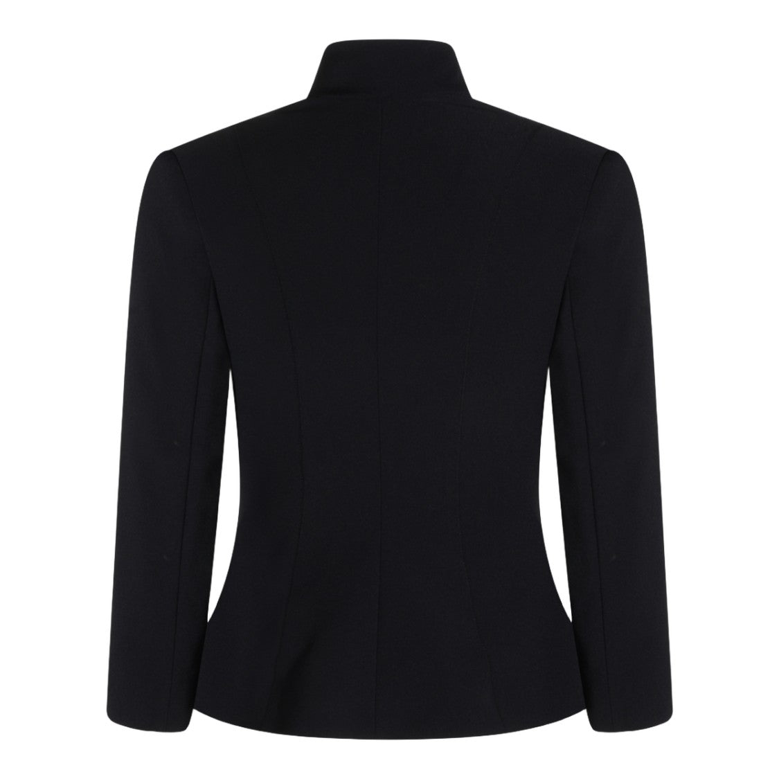 Elisabetta Franchi Tailored Black Jacket With Satin Lapels