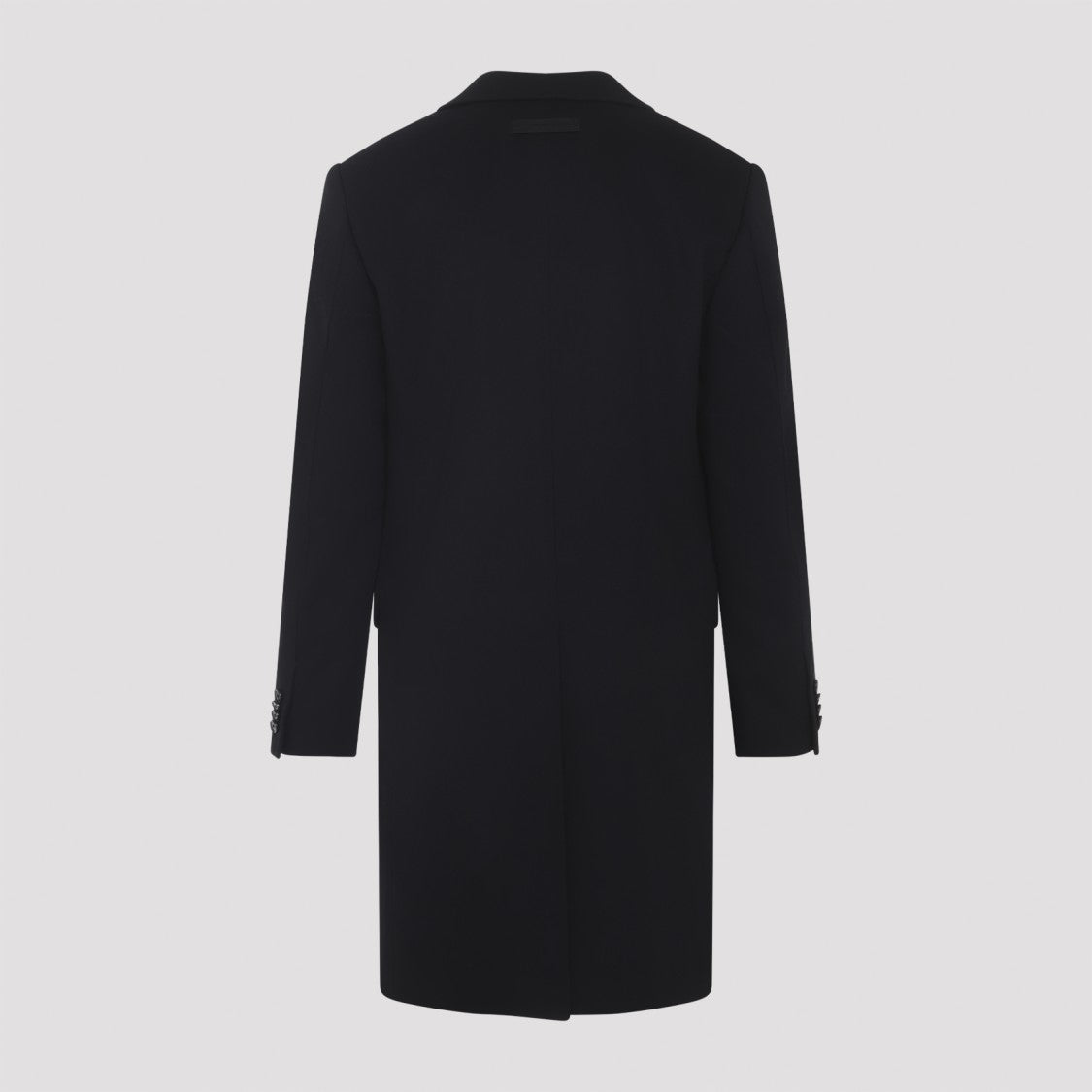 Zegna Black Wool And Cashmere Blend Coat