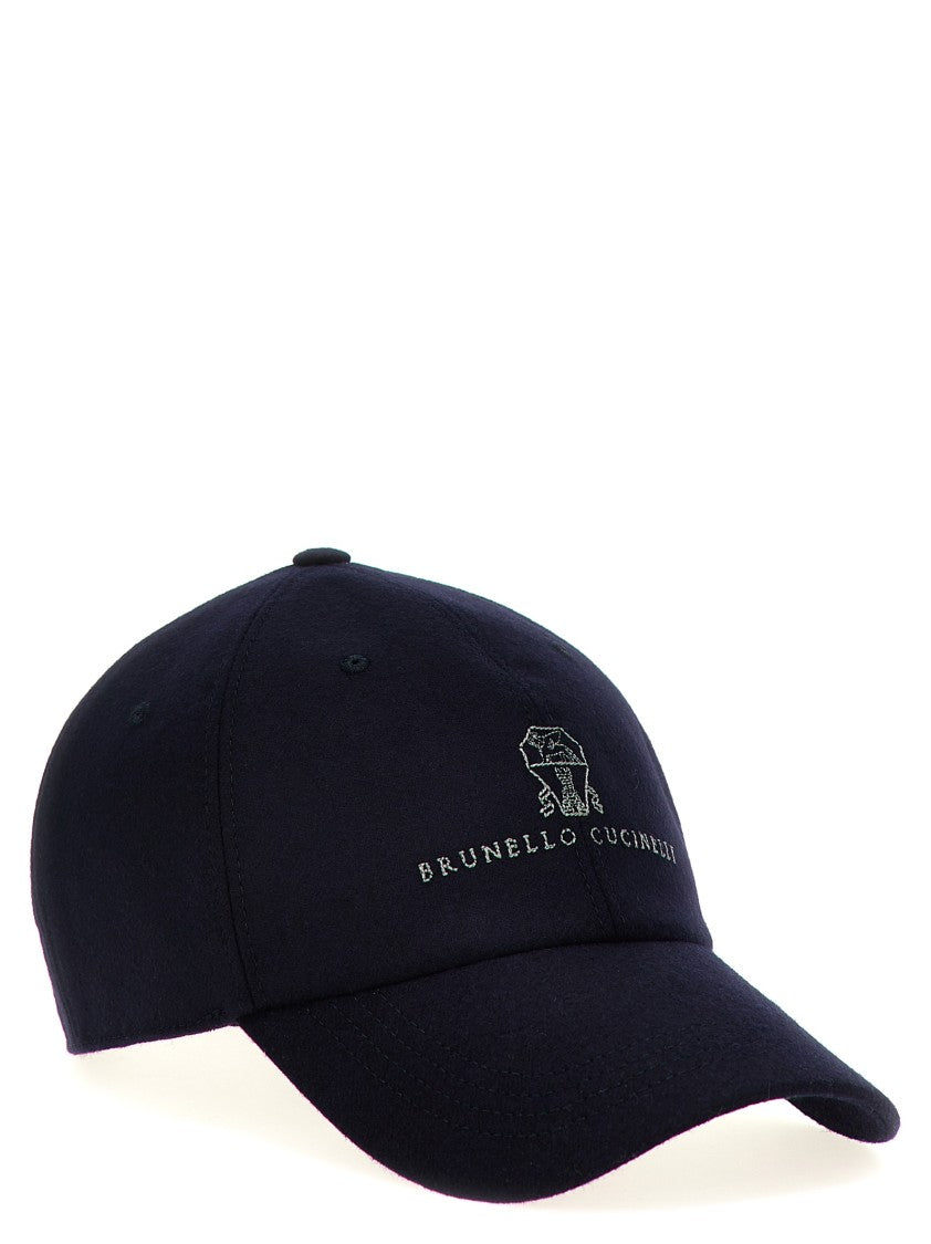 Brunello Cucinelli Logo Embroidery Cap