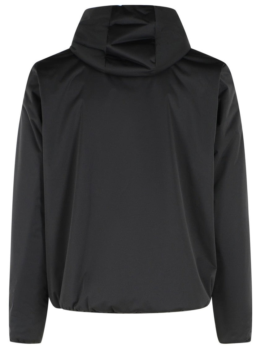 Moncler Grenoble Black Quilted Zip-Through Sweatshirt