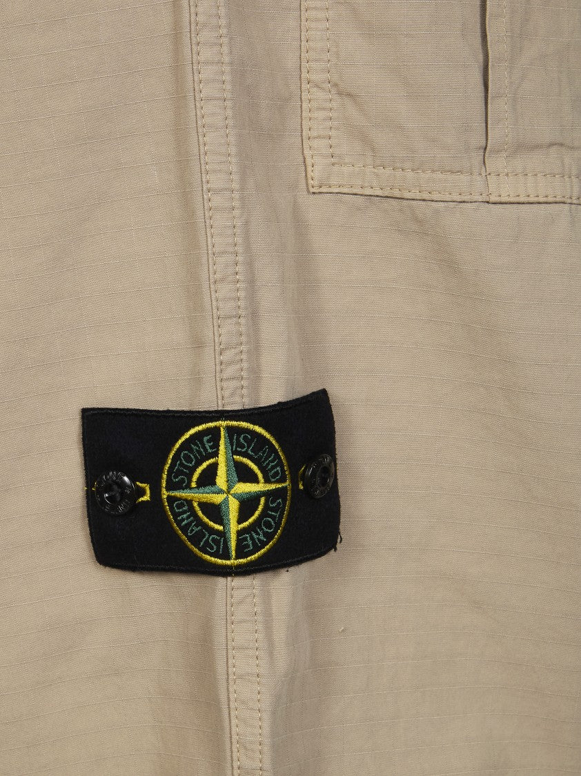 Stone Island Straight Leg Compass Patch Pants