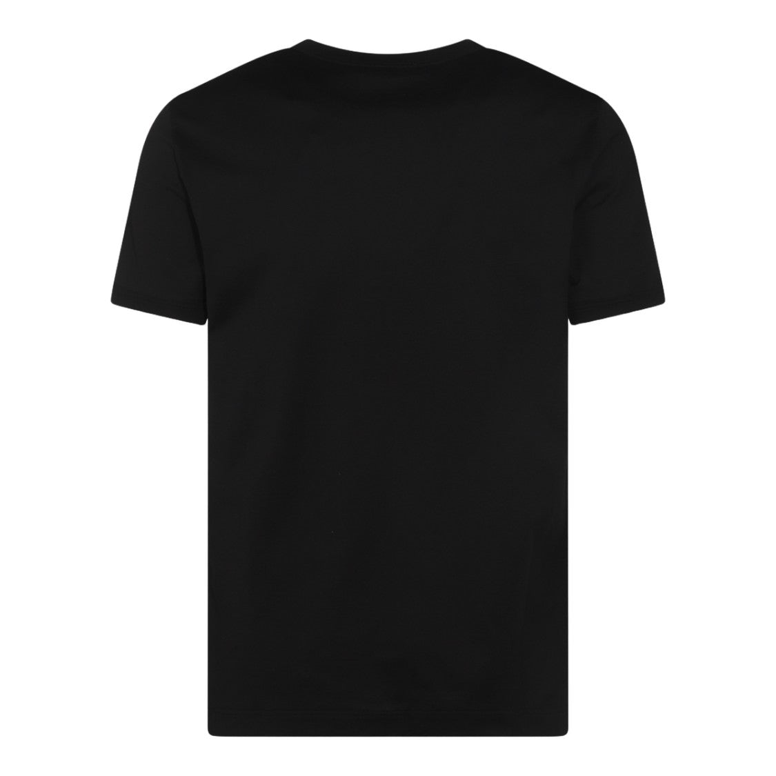 Dolce & Gabbana Classic Black Crew Neck T-Shirt With Emblem