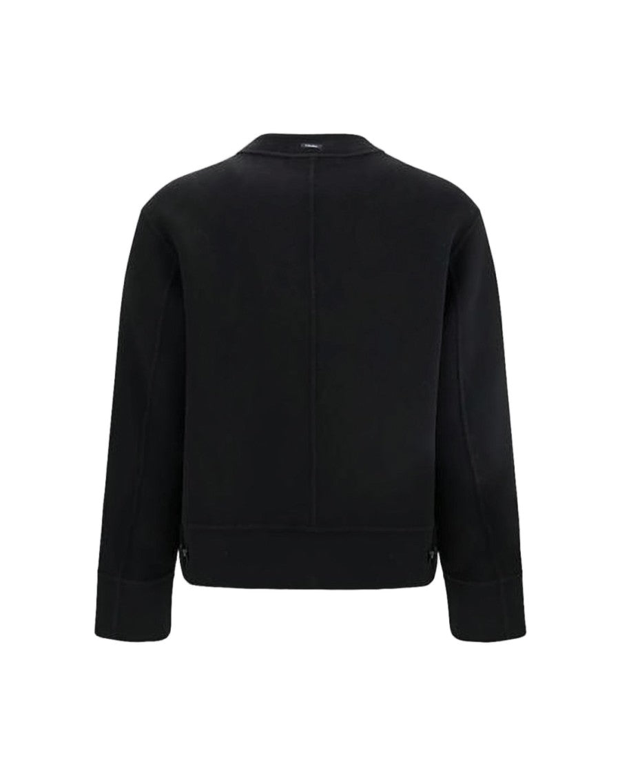 Sage Nation Cropped Black Nylon Jacket