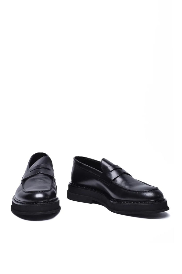 Doucal's Leather Loafers - Black