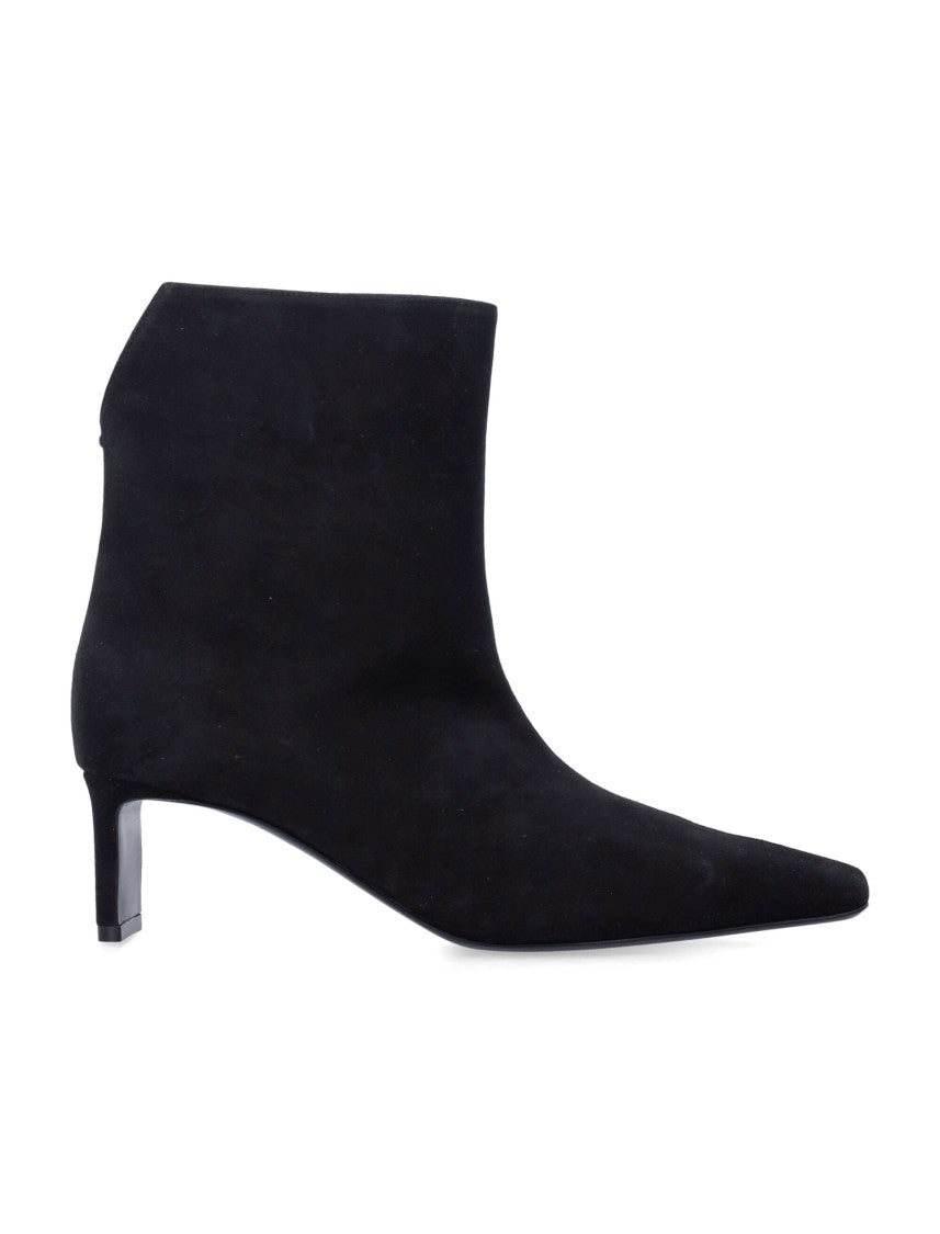 Khaite Ona Pointed Suede Blade Heel Boots