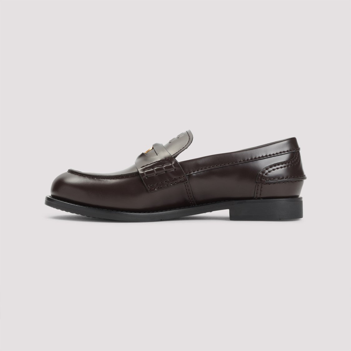 Miu Miu Moro Leather Loafers
