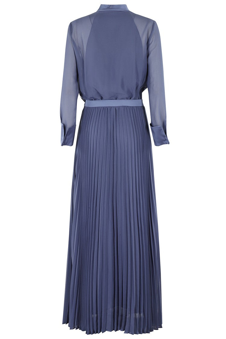 Emporio Armani Maxi Dress In Techno Georgette