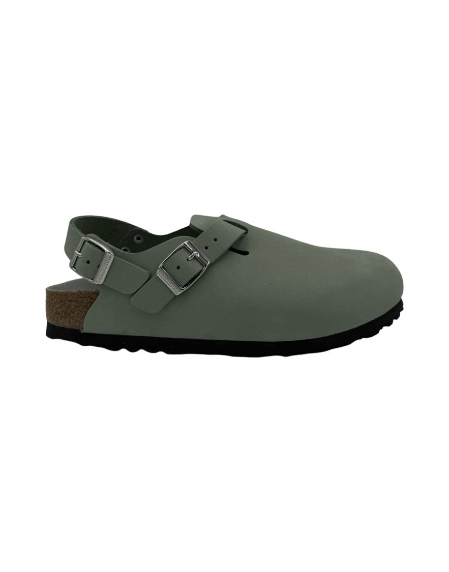 Birkenstock Tokio Clog – Pure Sage Nubuck Leather