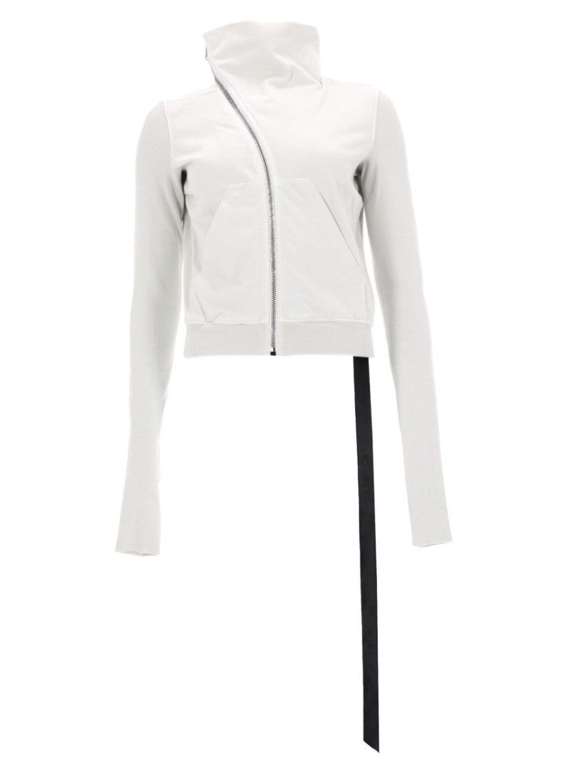 Drkshdw By Rick Owens Mountain Sweat Asymmetrical Funnel Neck Cotton T-Shirt