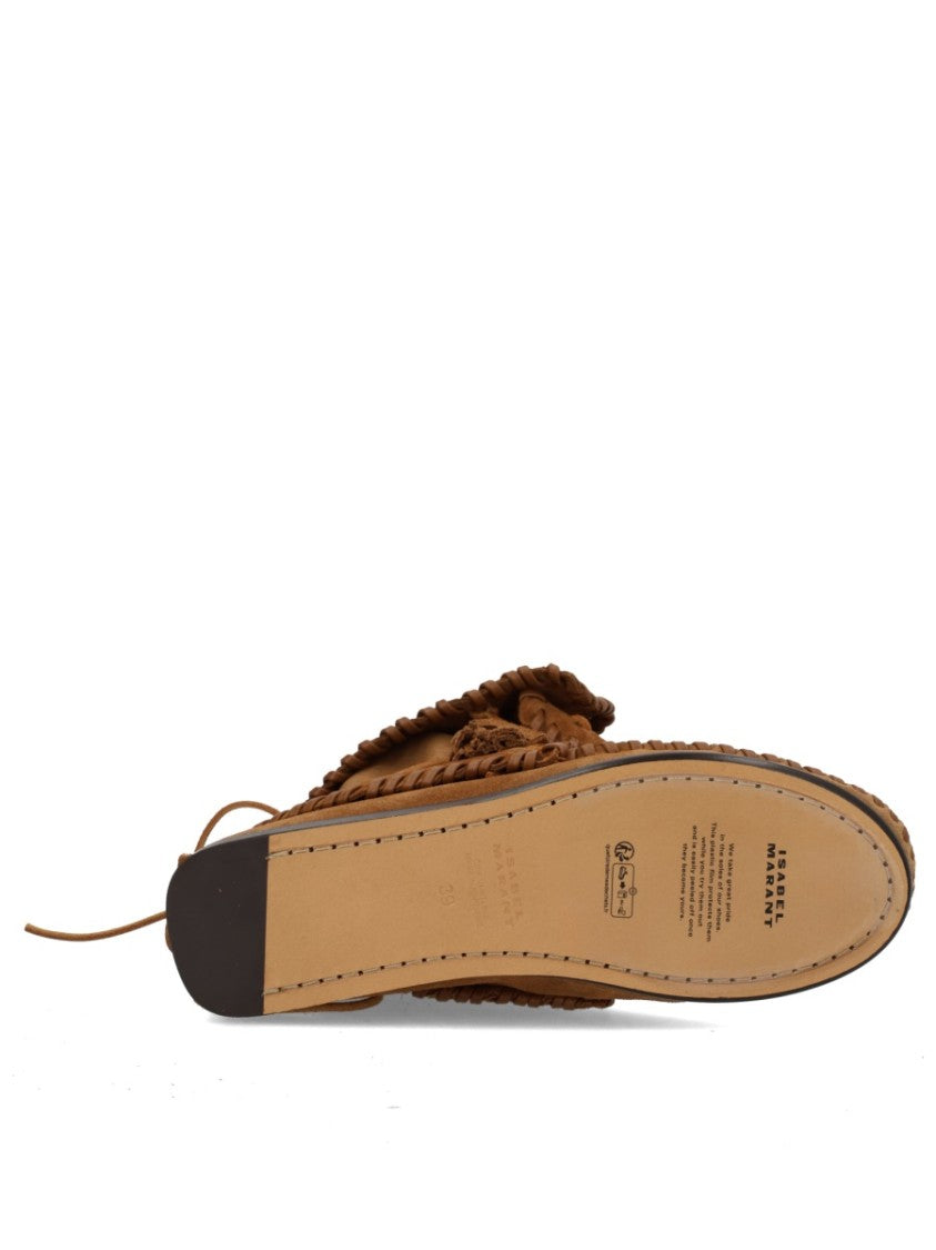 Isabel Marant Winki Soft Suede Whipstitch Boots