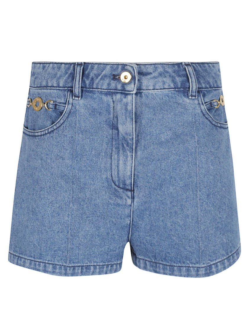 Patou Tailored Blue Bermudas With Denim Design