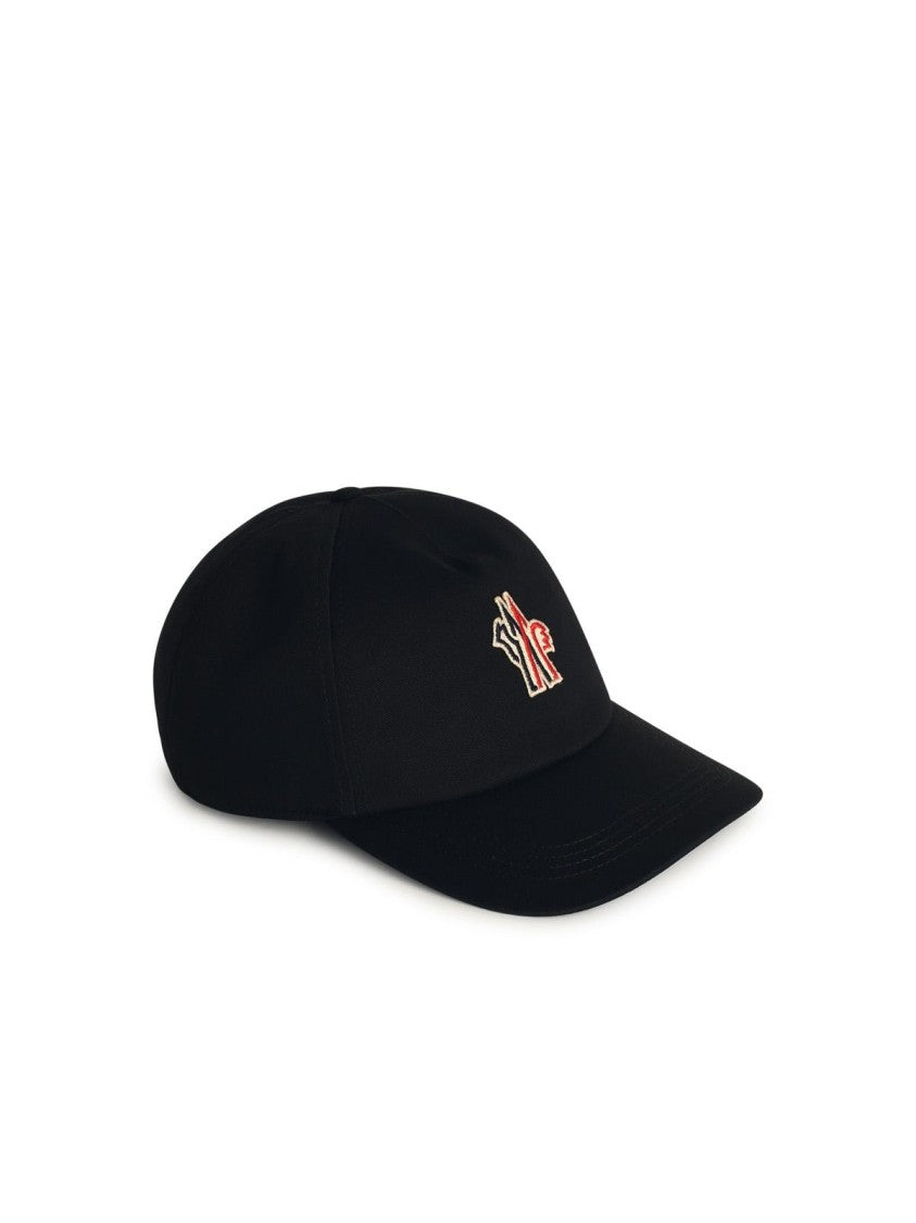 Moncler Grenoble Black Cotton Cap