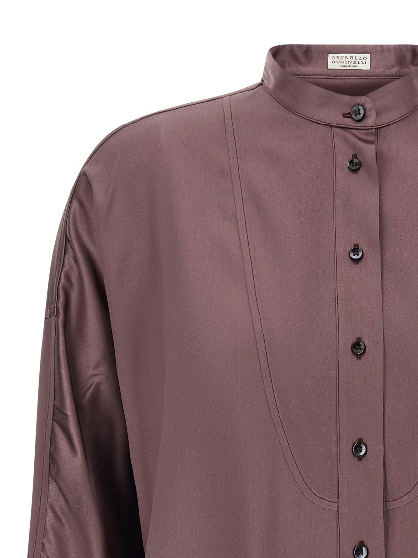 Brunello Cucinelli Korean Collar Shirt