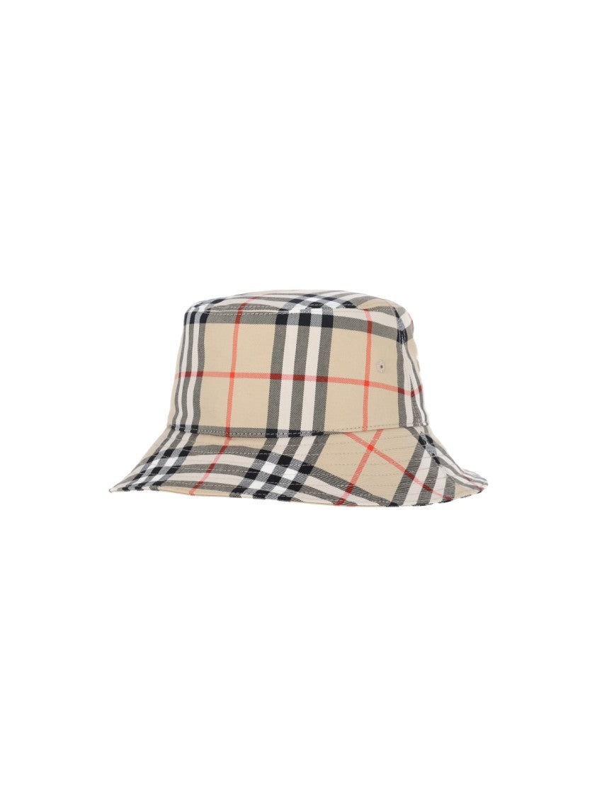 Burberry Check Print Cotton Baseball Cap