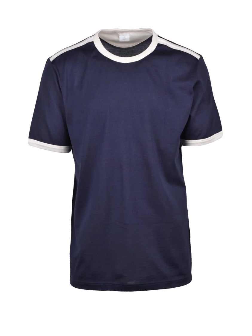 Eleventy Blue Men Cotton T-Shirt