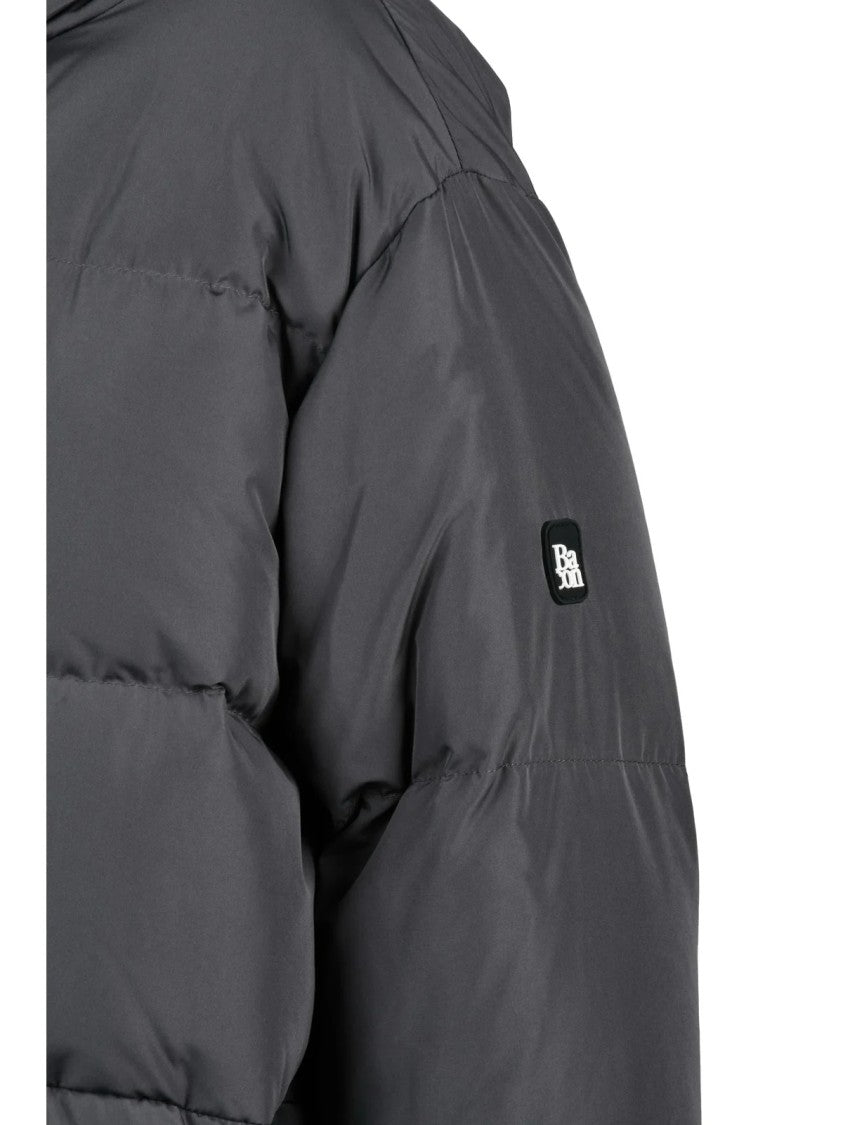 Bacon Grey Polyester Cloud Down Jacket