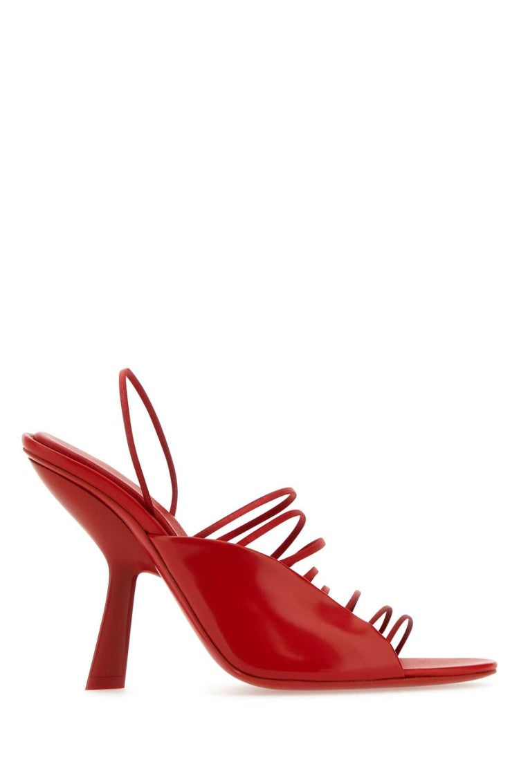 Salvatore Ferragamo Red Leather Altaire Sandals