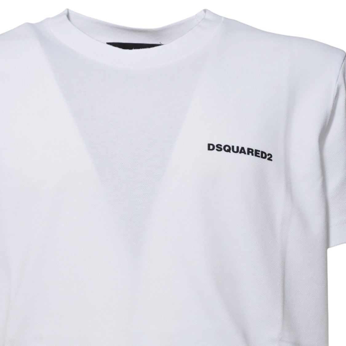 Dsquared2 Classic White Short-Sleeve T-Shirt With Tonal Detail