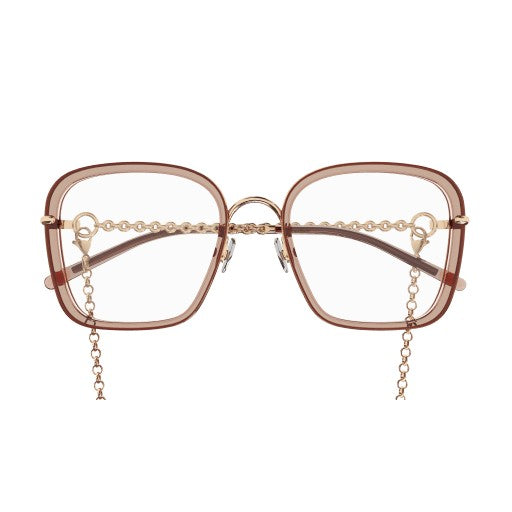 Pomellato Square Optical Frames With Delicate Chain Detail